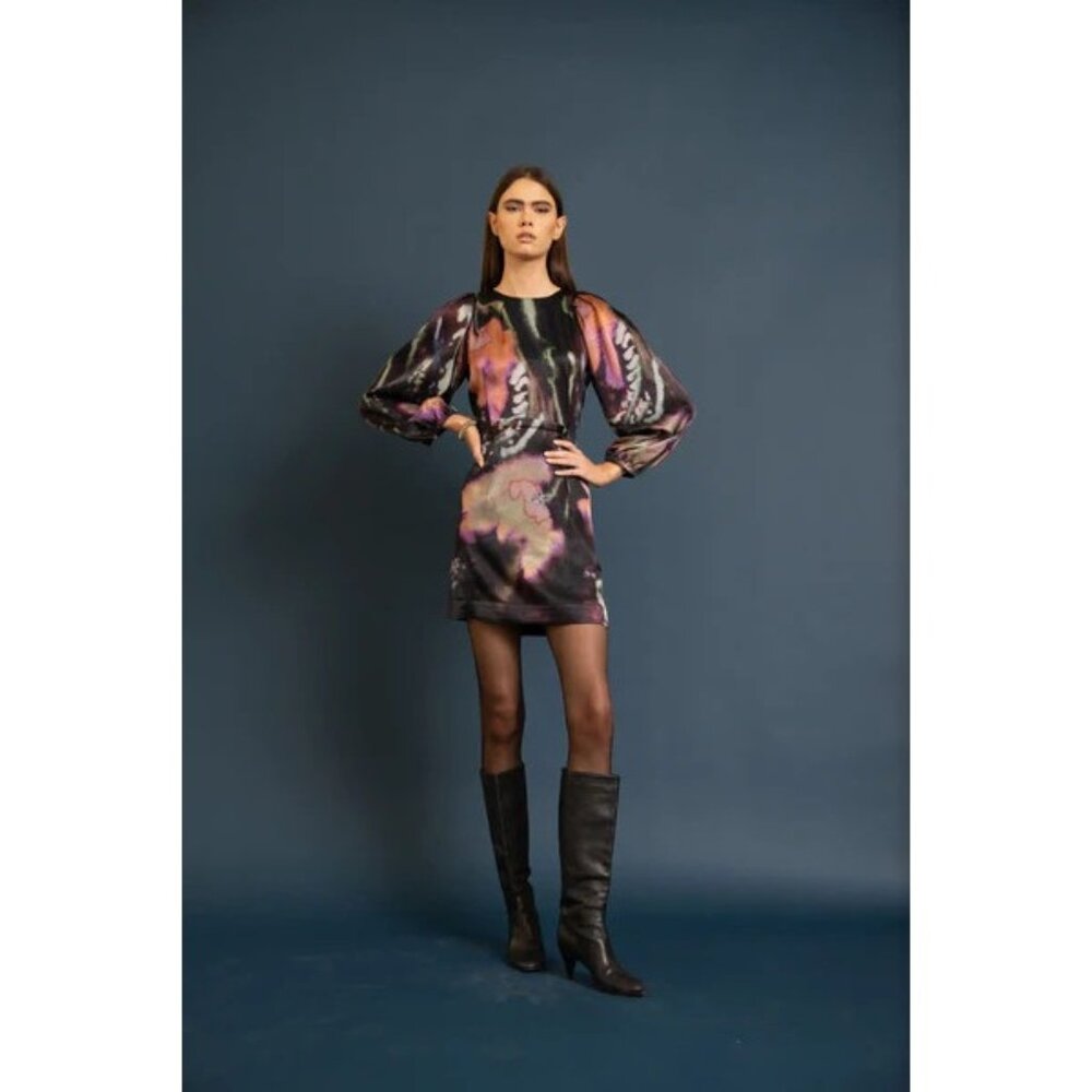 Katharine Kidd Women's Firework Floral Seri BF Dress Size 2 Mini Length